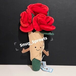 AUTHENTIC NWT Jellycat Rose Bouquet - FAST SHIPPING! Gift for Her Flower Bouquet